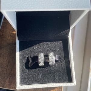 Pandora Pave Clip (Set of 2)